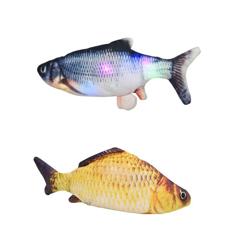 Hot Sale USB Charging Electric Fish Pet Chewing Toy for Cat