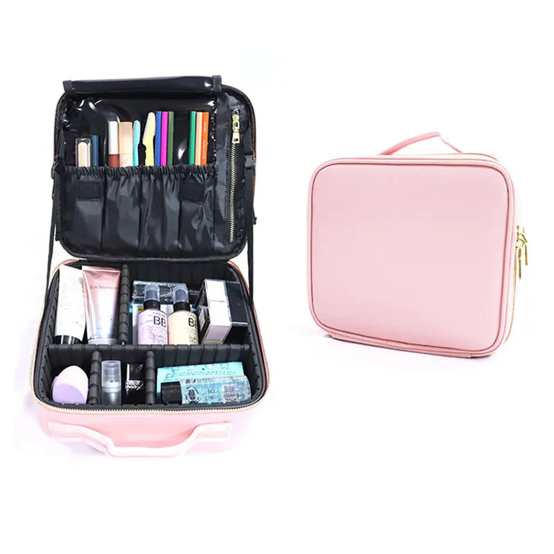 High Quality Custom EVA Storage Makeup Bags Cases Waterproof Desktop Organizer Zipper Closure Stylish Lady Travel Cosmetic Case