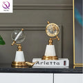 Modern Creative European Luxury Table  Clock American Decorative Globe for Home Office Study Desk Home Ornaments