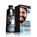 Mokeru 200ml Natural Black Moustache Beard 5 Mins Only Speedy Dyeing for Men Direct Supply OEM Black Beard Hair Shampoo