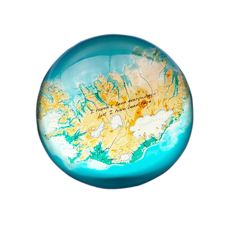 Custom 100mm Glass Crystal Dome Paperweight Half Ball Dome Magnifier Paper Weight