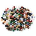 Natural Stone Beads Round Genuine Real Stone Beading Loose Gemstone DIY Smooth Beads for Bracelet Necklace Earrings Making