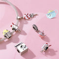 Custom Bracelet Charm Snack Sterling Silver Cute Charms for Jewelry Making
