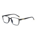Black Rectangle Cheap Clear Lens Reading Glasses Men's and Women's Anti-Blue Light Rice Nail Simple PC Presbyopic Glasses