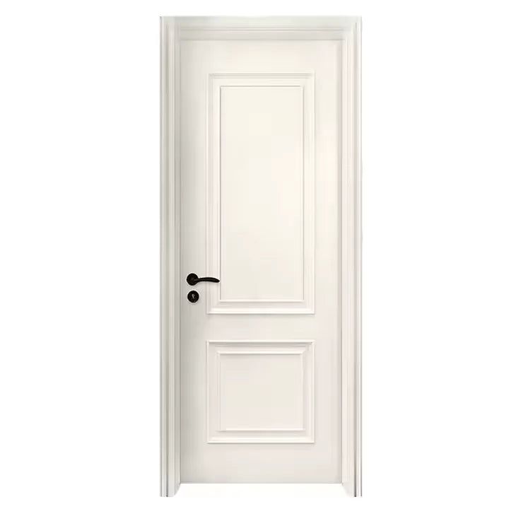 2025 Wholesale Modern Interior PVC WPC Hollow Simple Solid Wood Door for Bathroom Hotel With Smart Lock