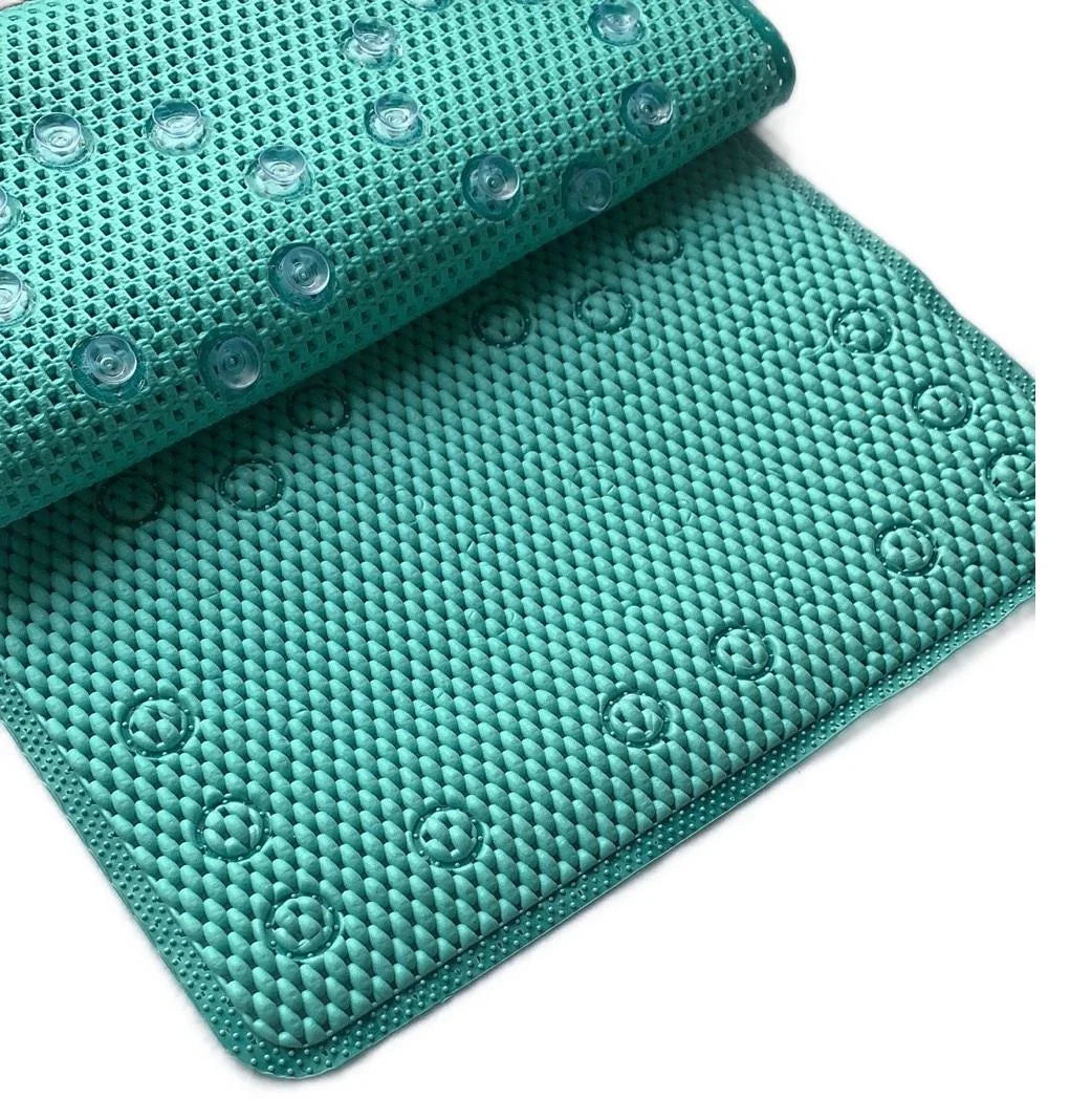 Bathroom Mat PVC Foam Anti-skid Pad  Suction Cup Mat  Size 43cm *91.44cm