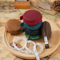 Personalized Handmade Vintage Genuine Leather Tape Measure Crazy Horse Leather 150cm Mini Tape Measures