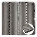 Real WPC Interlocking Deck Tiles Outdoor Waterproof Patio Flooring Modern Design