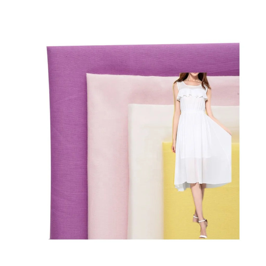Manufacture Black White Pink Purple 100% Cotton Combed Plain  Poplin Rolls Woven Fabric Shirt 60*60/9088 Bali Yarn for Dress