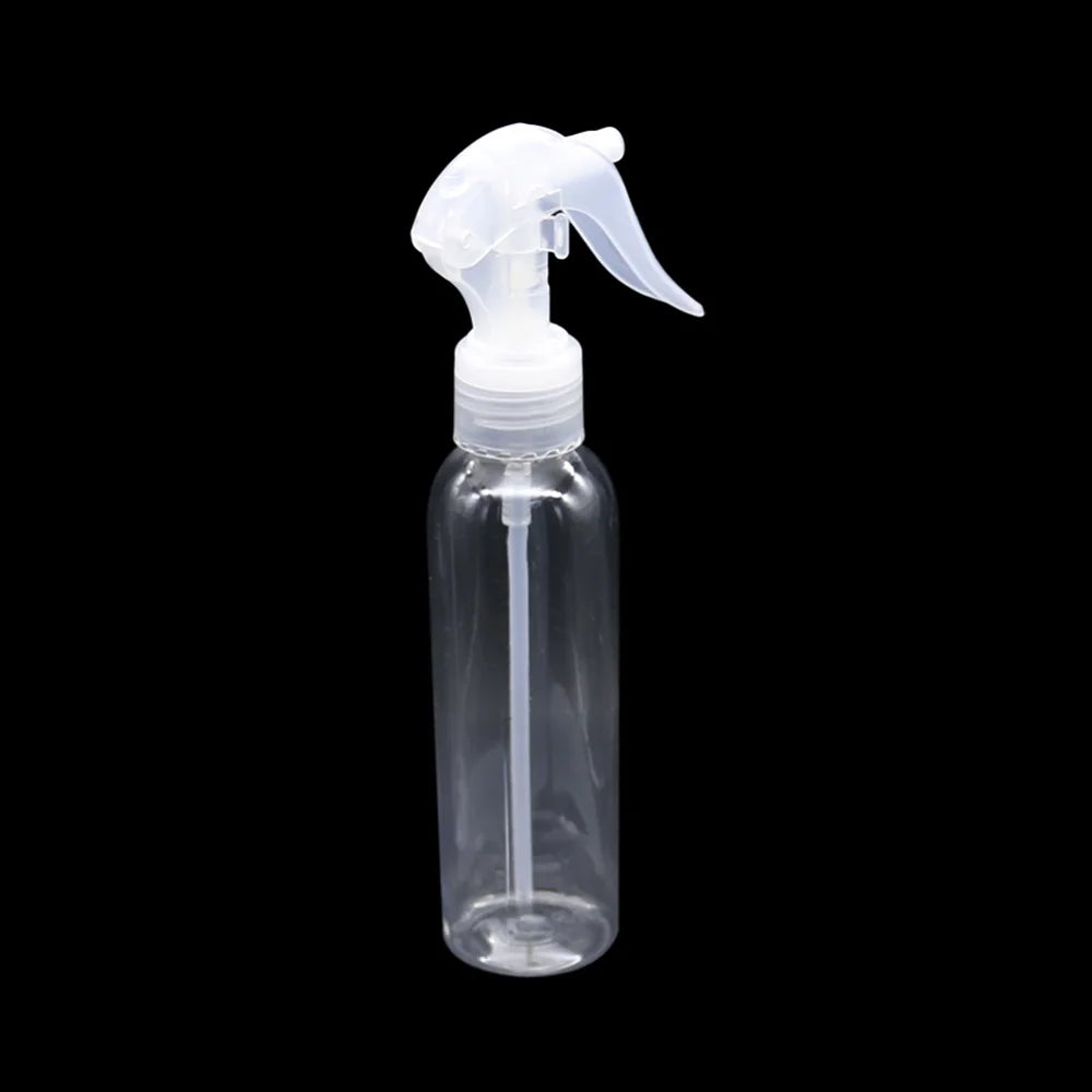 Portable Home Garden Watering 120ml Manual Trigger Transparent Plastic Fine Mist Spray Bottle