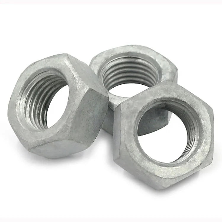 DIN934 Carbon Steel Grade 4 6 8 DIN 934 ISO4032 Hot Dip Galvanized Hexagon Nut Hex Nuts Metric Hex Nut for Hardware