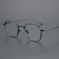 Japanese Vintage Solid Lightweight Titanium Optical Frames for Unisex Fashion Eyewear with Radiation Protection