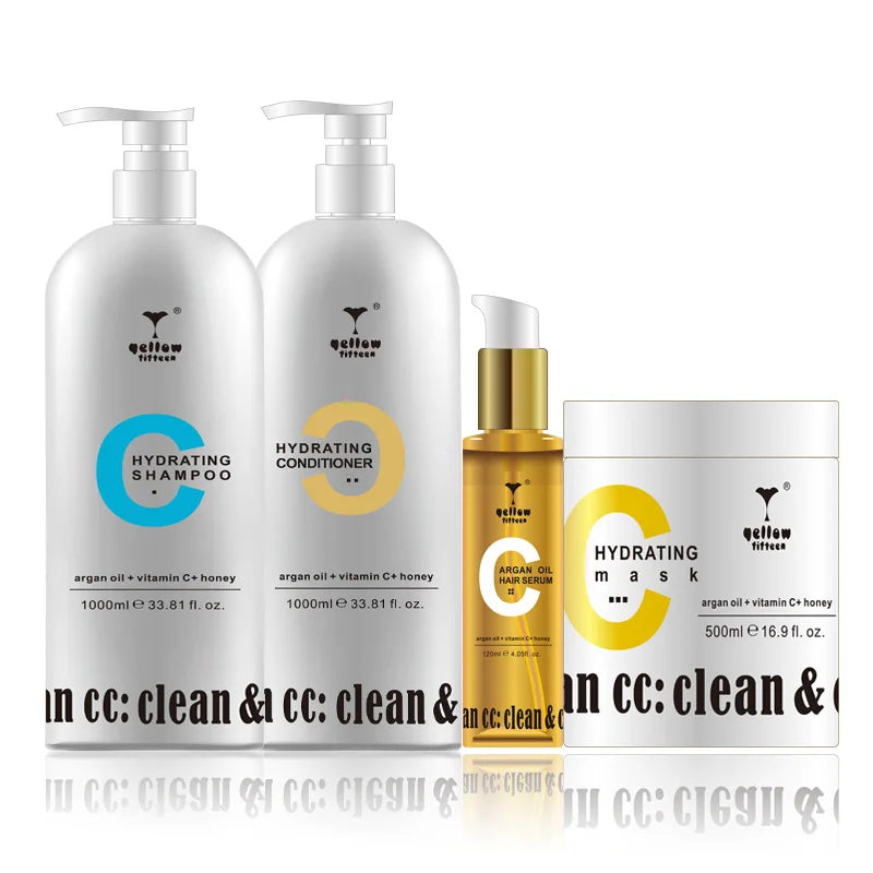 Nourishing & Hydrating Anti-Dandruff Curly Hair Moroccan Argan Oil Shampoo and Conditioner