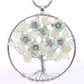 Peach Blossom Life Tree Flower Winding Pendant Tree of Life Necklace Sterling Silver Pendant for Women Girls Best Jewelry Gifts
