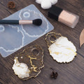 Irregular Agate Coaster Mold Small Paint Palette Mold Silicone Makeup Tray Mold