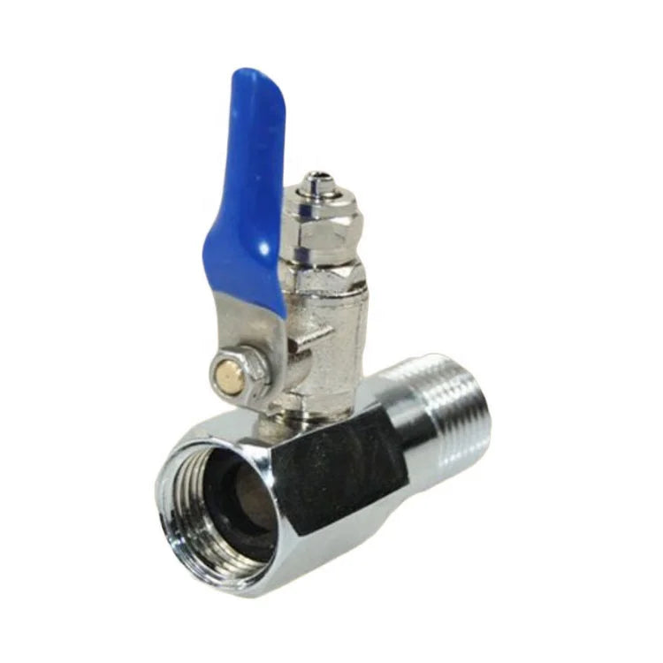 RO Water Filters Parts Three Way Valve Metal Long Hand Mini Ball Valve