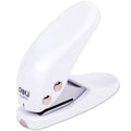 Deli 0111 White Hand-held Single Hole Punch Mini Manual Hole Punch Document Binding Hole Punch 288pcs Per Carton Set