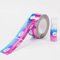 Custom Printed Transparent Hot Stamping Label Stickers - Vinyl Roll Labels for Cosmetic & Perfume Branding