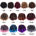 AliLeader 13 Colors Best Selling Synthetic Crochet Hair Jumpy Wand Curl Braid for Hair Extension