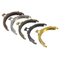 6 Color Purse Clasp Frame Wallet Kiss Lock Retro Arch Coin Bag Metal Purse Frame Clip for DIY Purse Bag Handle Sewing Craft