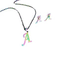 Unisex Hip Hop Gold Stainless Steel Black Gun Plated Chain Necklace Earring Set for Parties Engagements Weddings Anniversary