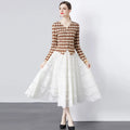 Women's Bohemian Chiffon Knee-Length Dresses Natural Waistline Woven Fabric Custom OEM Wholesale Prom Apparel Elegant Vintage