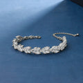Weiman Sparkly Marquise Cut Cubic Zirconia CZ Crystal Fashion Tennis Bracelets for Women Wedding Prom or Mother of the GroomGift