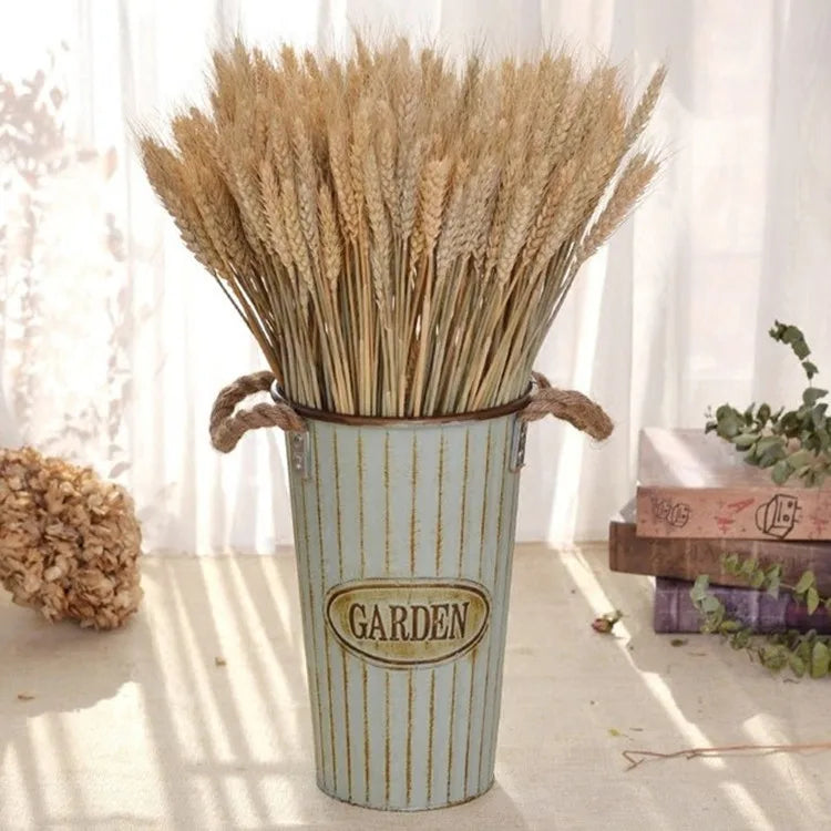 Hot Sale 60cm Tall  Dried Wheat Flower High Simulation Natural Artificial Dry Barley for Wedding Shop Home Decoration