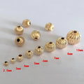 14K Gold Filled Jewelry Beads Wholesale BULK DIY Jewelry Spacer Beads Pumpkin Beads for Jewelry Making
