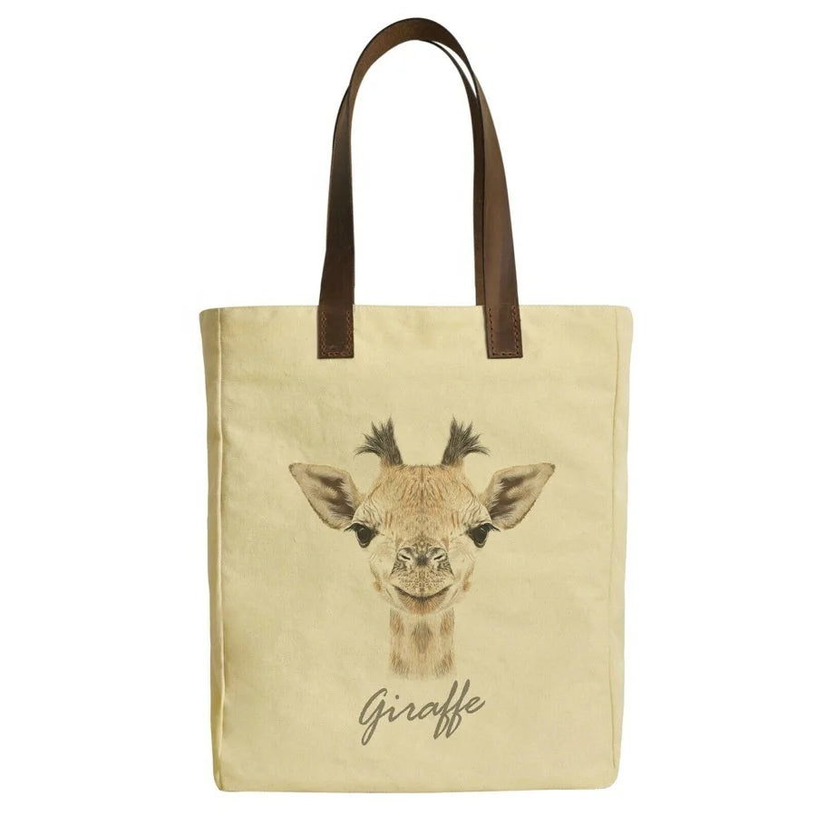 Wholesale Eco-friendly Simple Fashion Canvas Handbag Cotton Tote Bag with Leather Handle
