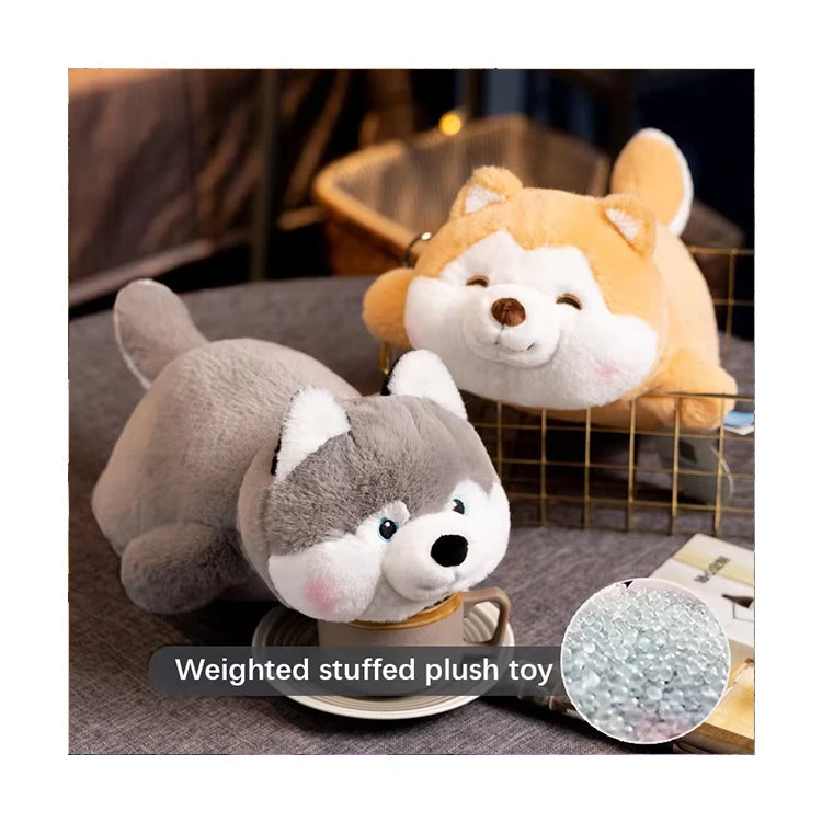 Cute Animal Lying Posture Mother-Child Series Dog Stuffed Toy Soft Plush Pillow Stress Relief Anxiety PP Filling Perfect Gift