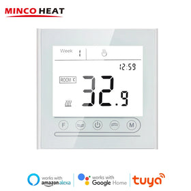 Floor Heating Thermostat Full Screen Intelligent Temperature Controller for Alexa