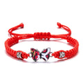 Adjustable Rope butterfly  Cute Charm Bracelet Hand Woven  Friendship Couple Bracelet for Women Girl