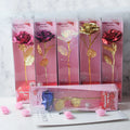 YOPIN-1541 Valentines Day Gifts Artificial 24k Gold Plated Foil Rose Flower for Sale