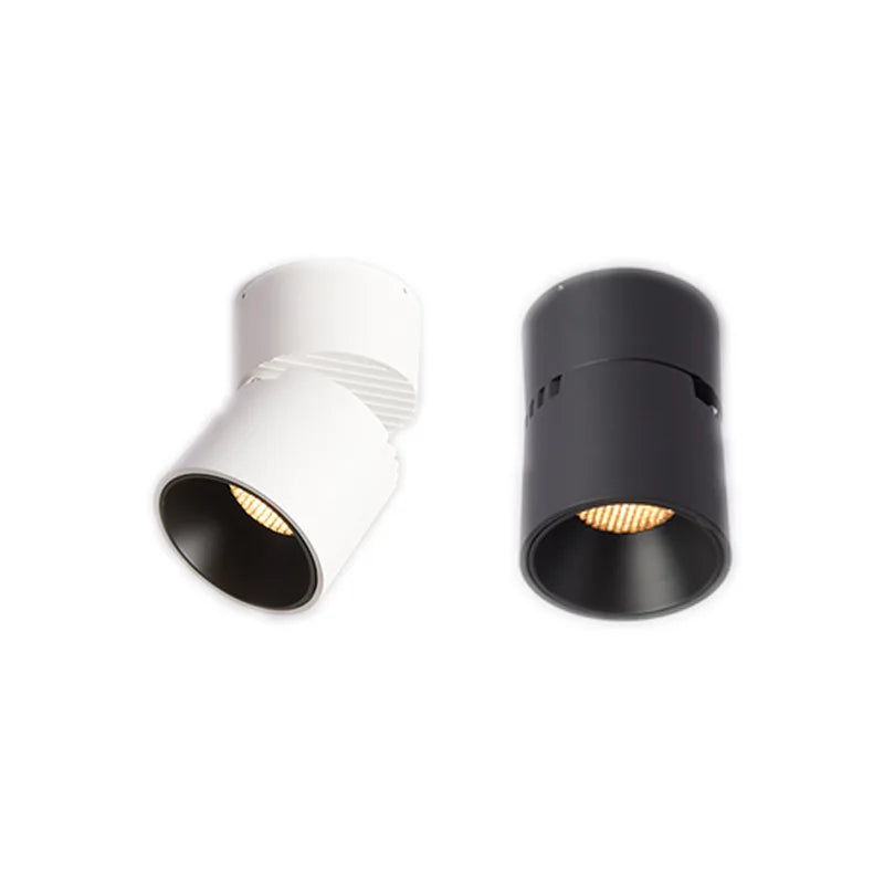 Adjustable 360 Degree Aluminum LED Spot Light Ceiling Surface Mounted up Down Folding Round Anti-glare LED Downlight