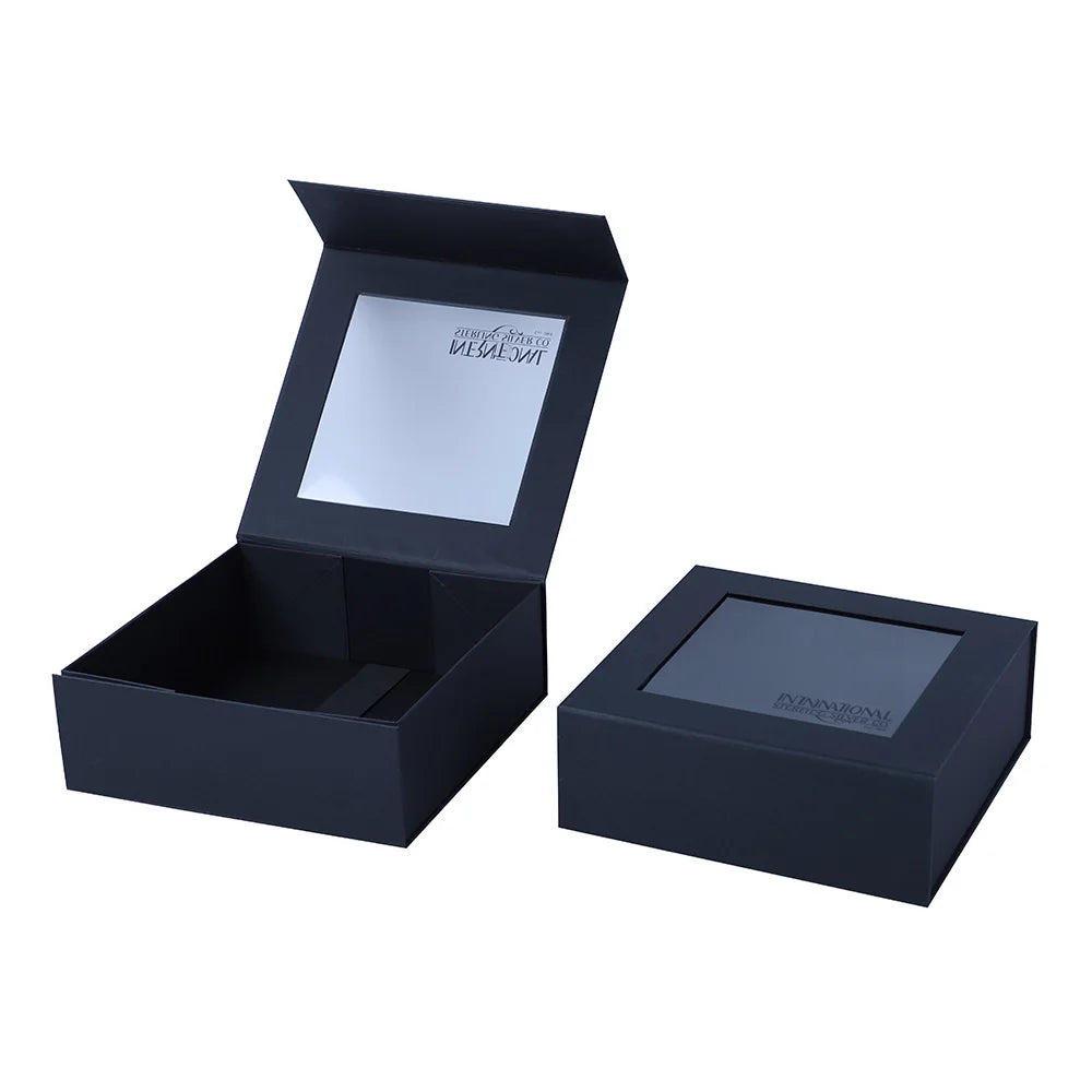 Reasonable Price Luxe A5 Paper Rigid Gift Box with Recycled Materials Customizable Black Magnetic Closure Folding Gift Box