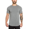 Summer Mens Clothing Workout Raglan Gym Fitted Shirt  Sports Shirts