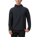 RNSHANGER Spring Men's Fashion Jacket Fashion Hooded Half-Zip Pullover Sweatshirt Sporty Casual Wear Comfortable Fit Men Jacket