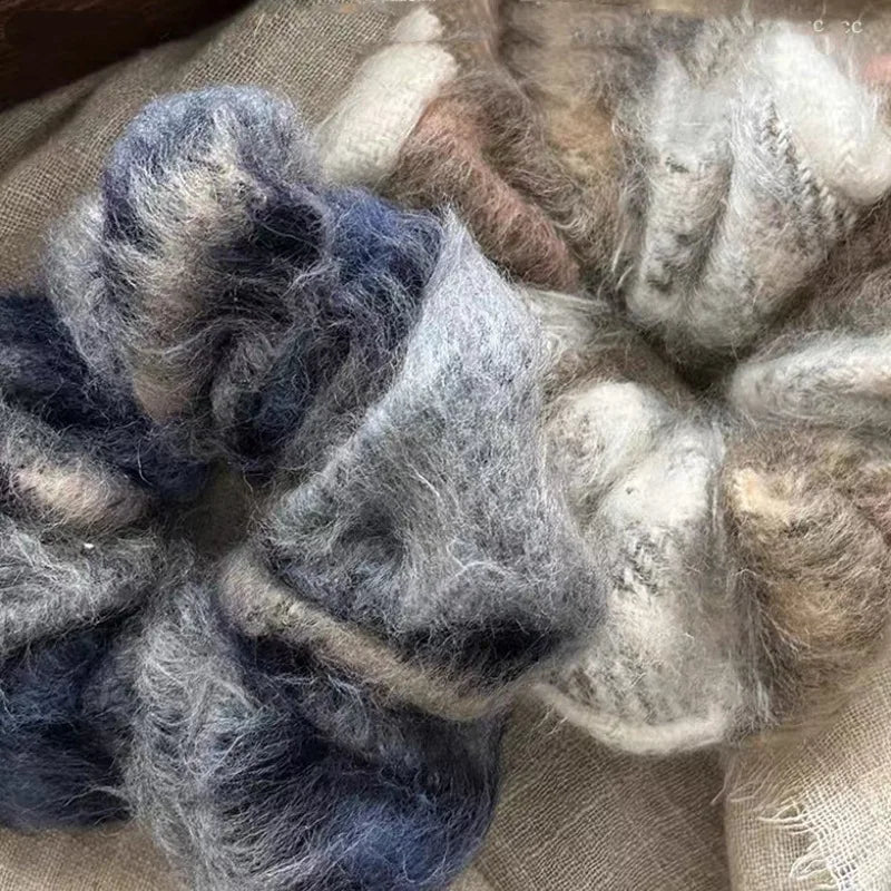 ShanHai Autumn and Winter New Plush Hair Scrunchies Japanese Style Gentle Large Hair Ties Rope Scrunchies for Women Accessories