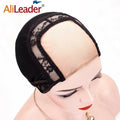 AliLeader Size 4*4 Swiss Net Lace Wig Cap Breathable U Part Lace Wig Cap With Lace Closure MegaBDM