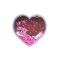 Good Display Love Photo Frame Water Dome Shimmering Glitter Heart Shaped Acrylic DIY Photo Picture Snow Globe