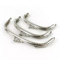 Meetee BS199 10.5/12.5/15.5cm Curved Glossy Silver Opening Handle DIY Bag Sewing Accessories Wallet Frame