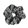 Ziteng's High-End Satin French Headband Women's Autumn Winter Hair Accessory New Leopard Print Tied Headband with Leather Strap