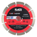 RAIZI TOOL-Hot Sales 7"/180mm Raizi Hot Sintered ARIX Segmented Diamond Blade Use for Cutting GraniteConcrete Strip Asphalt