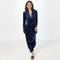 Graceful Evening Dresses Women Lady Elegant Ball Gown Evening Dresses Ruffle Korean Ladies Dress