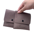 Newnest Custom Logo Microfiber Jewelry Bags Luxury  Flap Velvet Necklace and Ring Jewellery Packaging Bags Custom