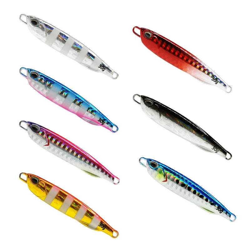 New Japanese 10G-60G Metal Lead Fish Bait Iron Plate Bare Piece Fishing Lure Fishing Gear and Tackle Accessories