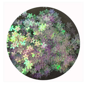 500 Gram Loose Glitter Dreamy Iridescent Flower Glitter for Face Nail Art Tumbler Resin Craft Sequins Supplier