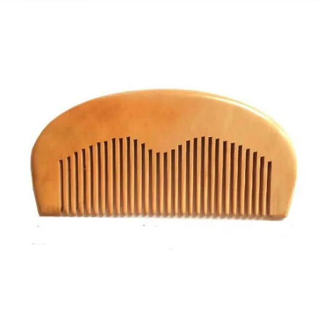 Creative Gift Wooden Mustache Comb Beard Hair Pocket Comb for Men