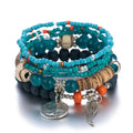 JC Crystal 2022 Cross Border Popular Color Bohemian Bead Bracelet and Women's Seed Beads Multi-layer Bracelet